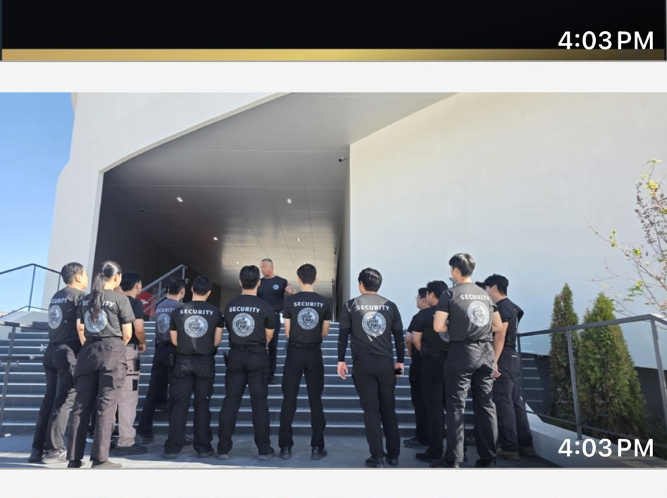 Aegis-Tac security team on site briefing, Korea